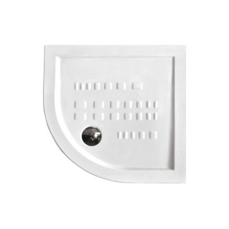 Piatto doccia 80x80 h.5,5 angolare in ceramica bianco lucido Ito (1/2)