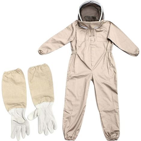 Beekeeper Suit, Professional Beekeeping Suit with Gloves & Protective Veil, XL (1/4)