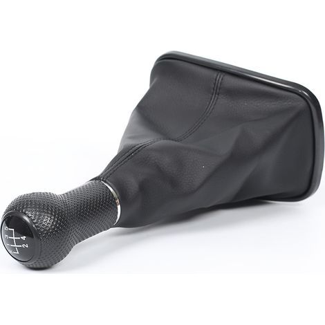 Suitable for Volkswagen Bora and Golf 4 cars, manual gear shift knob, black, 23 mm diameter, 5 speeds, one piece per pack. (1/4)