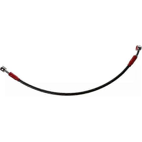 Tuyau de frein flexible 177 mm, tube de frein à disque hydraulique tressé en acier, compatible avec motos et vélos, noir - JXLGV (1/5)