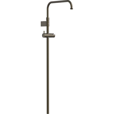 TRES 03464501KMB OVER-WALL Barra de Ducha Telescópica Adaptable a Grifo Termostático Mural con Conexión Compatible Negro Bronce - ref: 03464501KMB