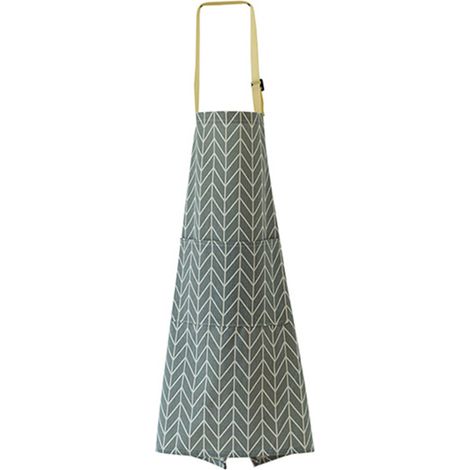 Tablier de Cuisine Adulte Imperméable avec Poches Pratiques en Polyester Léger et Durable Motif Élégant pour Cuisson et Jardinage (1/5)