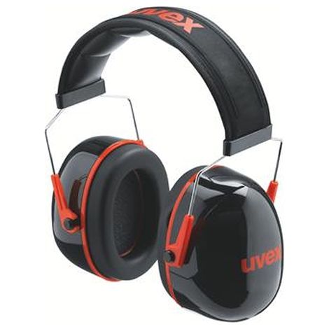 uvex Kapselgehörschutz uvex K3, schwarz, rot, SNR 33 dB, Größe S, M, L
