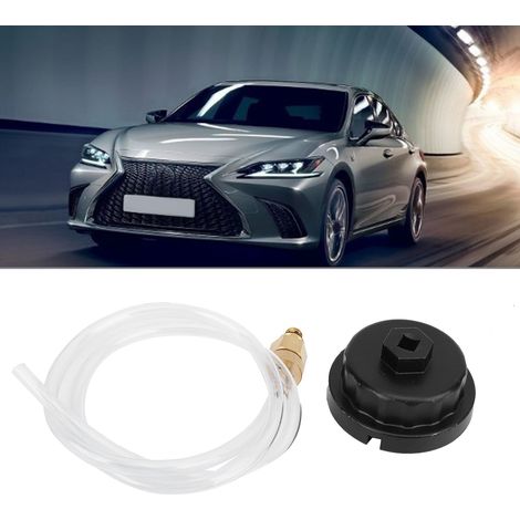 Clé à filtre à huile moteur avec kit de tuyau de vidange, compatible avec les moteurs Toyota et Lexus 2.0L-5.7L équipés de systèmes de filtre à huile de type filtre. (1/5)
