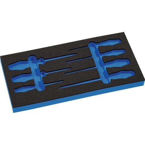WERA Werkzeugmodul Leereinlage 1/3-Modul 4000 871 290, 7-teilig