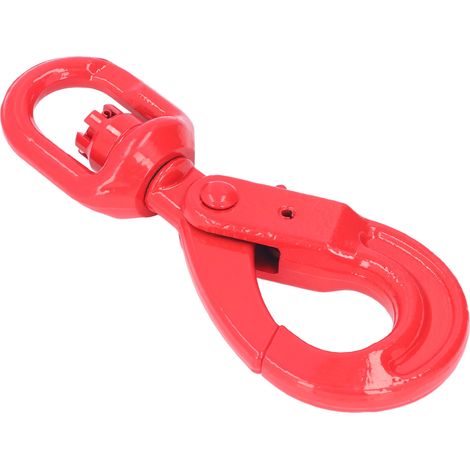 Crochet de Grue Peint G80 Acier Forgé Auto-Verrouillage Sécurité Rotation pour Navires Automobiles 1,12T 18cm (1/5)