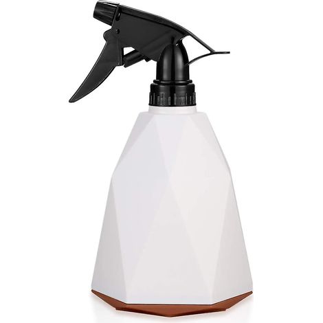 Flacons pulvérisateurs de 600 ml, brumisateurs pour plantes, arrosage, nettoyage, jardinage, coiffure et fleurs - blancs (1/5)