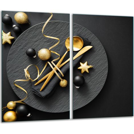 Tabla de cortar de vidrio 2x 30x52 Navidad (1/5)