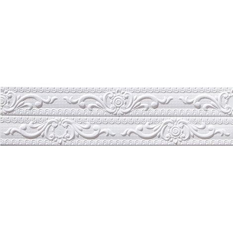 Striscia decorativa in morbida schiuma, 12 cm x 2,3 m, autoadesiva e pieghevole, ideale per la decorazione di interni. (1/5)