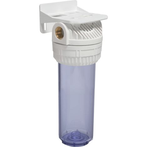 Porte filtre simple nu pour cartouche standard 9"3/4 – Filtration eau – Raccord 20/27 – Compatible cartouches 68mm – Aquawater (1/2)