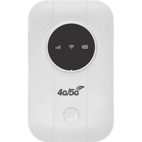 Global 4G portable WiFi pocket router with card slot - M5-U white global version (1/4)