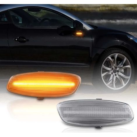 KIT 2 INDICATORI DI DIREZIONE LATERALI A LED COMPATIBILE CON Porsche Panamera / Typ 970 / BJ 2009-2016 / / VETRO TRASPARENTE/ LED 6000K EFFETTO XENON / CAN-BUS, PLUG AND PLAY (1/5)