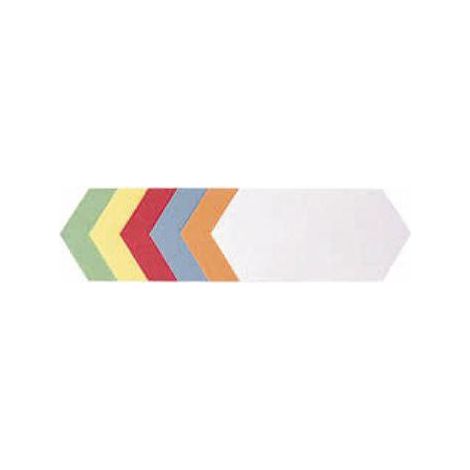Moderationskarte 20,5 x 9,5 cm (B x H) 130g/m Altpapier 100 % recycelt farbig sortiert 500 St./Pack. (1/4)