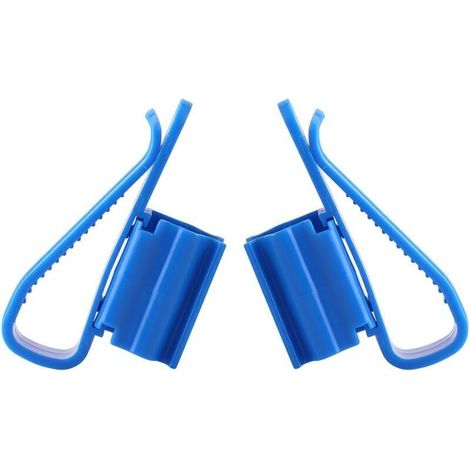 YMYNY 2pcs Hose Clamps, Plastic Hose Clamps, Adjustable for Water Pipes, Aquarium Fixing Clamp, Pipe Holder for 8-16mm Water Pipes (1/4)
