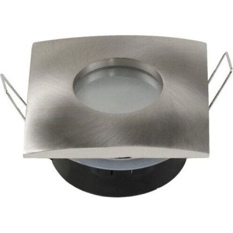 Support Spot GU10 IP65 Carré Alu 82mm - SILAMP