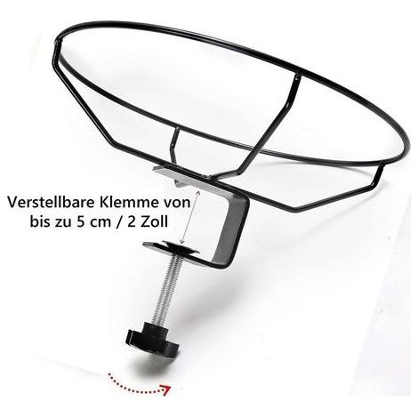 Abreuvoir des oiseaux grand pour le balcon et le jardin, Ø30 cm, au gel, sturmfest, inoxydable, suspendu Vogelbad avec support pour garde-corps (1/5)