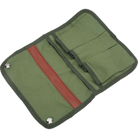 Sac latéral de chaise de camping avec poches multiples, parfait pour la pêche, pique-nique et activités extérieures en toile vert OD (1/5)