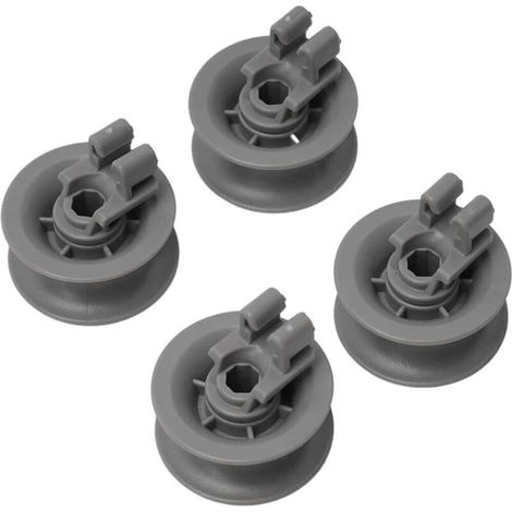 Bosch Geschirrspülerkorbrollen, 4er-Set, Metall, Grau (1/4)