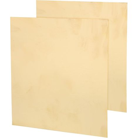 Plaques de laiton massif 2 pices paisseur 05 mm 150 x 150 mm pour (1/5)