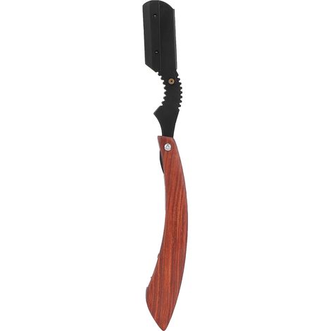 Tonduit de barbier professionnel rasoir droit pliant manuel homme (sans lame) (1/5)