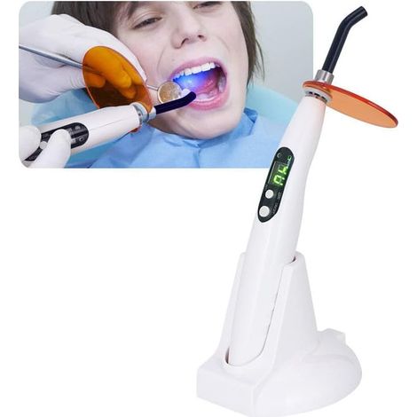 5 W Dental-LED-Härtungslicht, Zahnarzt-Polymerisationslicht, Licht im Specht-Stil, drei Arbeitsmodi, LED-Lichthärtungslicht-Bleaching-Spitzen