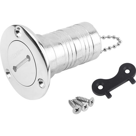Bouchon de réservoir d'eau en acier inoxydable 316, 1.5 pouces, pour remplissage de pont de bateau, accessoires marins pour yacht (1/5)