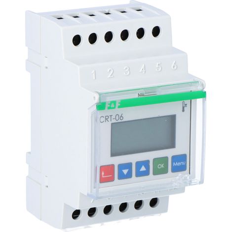 Digitaler Temperaturregler CRT-06 (ohne Fühler), Regelbereich -100-400° C, I=16A, 3 Module (1/3)