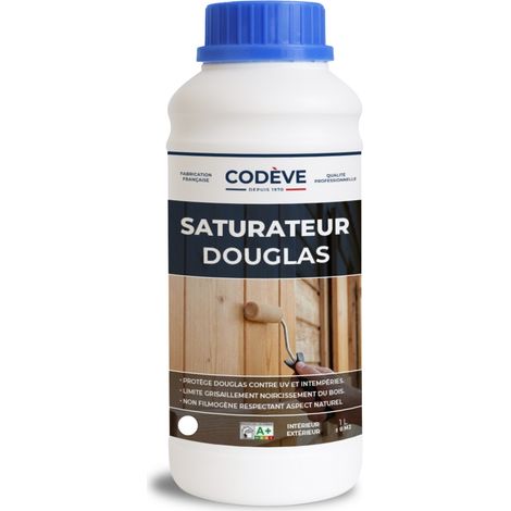 Codève Bois – Saturateur bois Douglas 1 L – Rendement 10-13 m²/L – Protection contre humidité – Préparation pour finition bois résineux