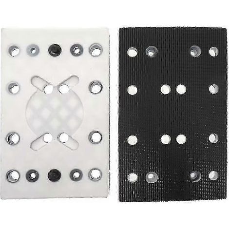 Compatible avec le plateau de ponçage à scratch Festool RTS 400 REQ 130 x 80 mm, plateau de polissage en PU à 12 trous (1/5)