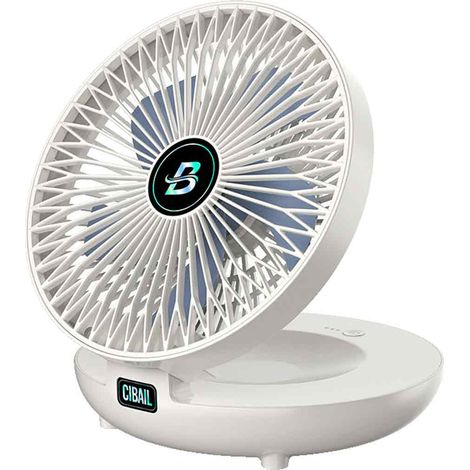 Faltbarer, tragbarer Ventilator mit wiederaufladbarem Akku zur Wandmontage und Luftzirkulation – 1200 mAh (1/5)