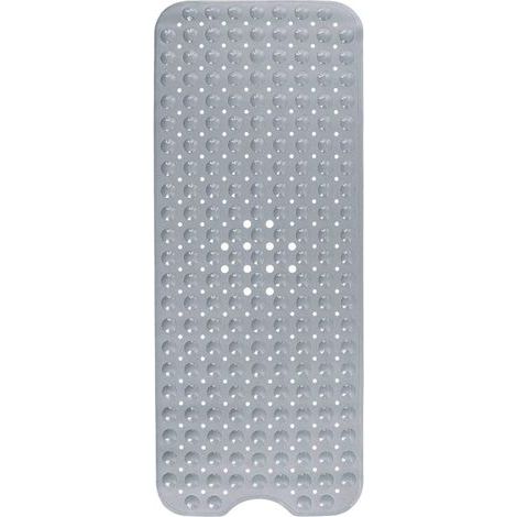 Tapis de bain, tapis de bain avec 200 ventouses Insert de bain Tapis de douche antidérapant 100 x 40 cm (gris) (1/4)