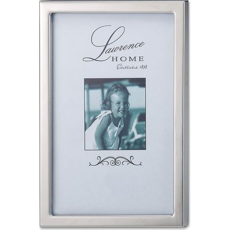 Cadre photo standard en métal argenté 10,2 x 15,2 cm (1/3)