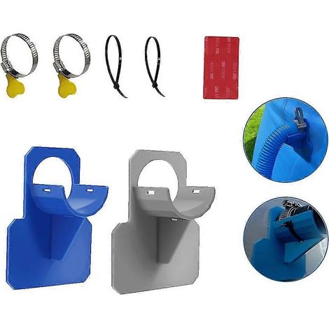 Support de tuyau d'arrosage pour piscine hors sol Intex avec attaches de câble et accessoires de montage (1/5)