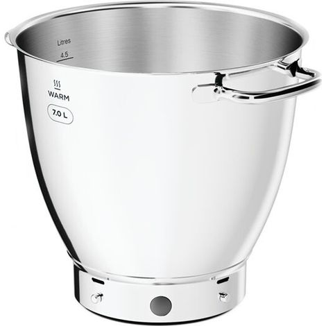 Kenwood - kab71.002bs 7l easywarm ciotola per impastare in acciaio inox con manici - aw20011053 - 5011423001661