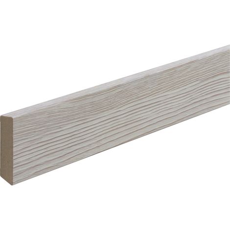 B.S. Bauprogramm Deckleiste modern 260 cm 35 x 8 mm Nordic weiß Leisten