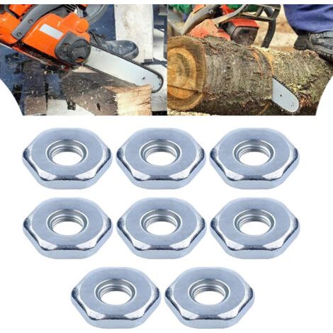 royaluxe-Lot de 8 Écrou de chaîne universel M8, écrou de protection de chaîne de remplacement pour STIHL MS240 MS260 MS251 MS271 MS280 MS290 MS310 MS340 MS360 MS380 MS381. (1/5)