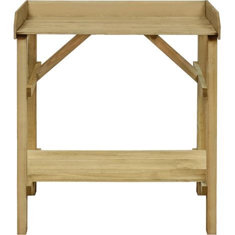 Maison Exclusive - Tavolo da Lavoro da Giardino in Legno Impregnato 75x40x90cm (1/5)