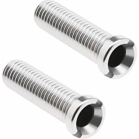 2 Pièces Vis de Crépine Évier Cuisine Acier Inoxydable 304 M12 x 45mm Connecteur Fileté pour Lavabo
