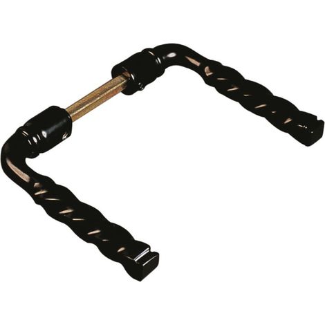 Béquille double aluminium torsadée C7x95mm - 110267NO