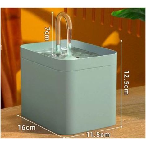 Fontaine à eau 1.5L silencieuse pour chat filtre coton (1/4)