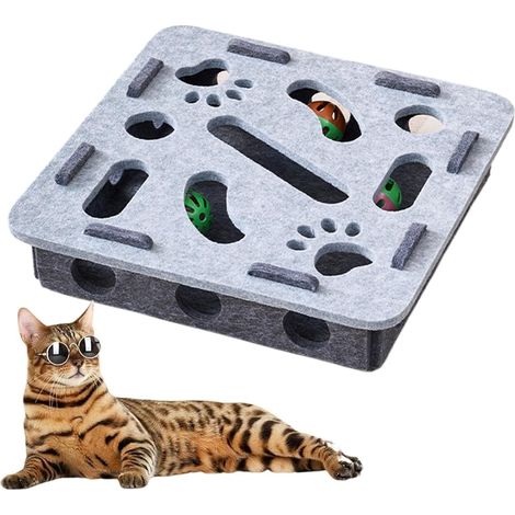 Jouets Puzzle pour Chats - Jouet Interactif pour Chat - Circuit à Billes (1/5)