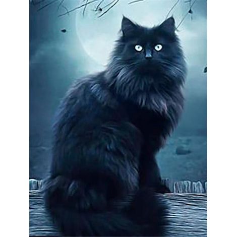 30 X 40 Cm ,chat Diamond Painting Broderie Diamant Peinture Canevas 5d Tableau Enfant Adulte Strass Lot Puzzle Dessin Decoration Murale Chambre T (1/5)