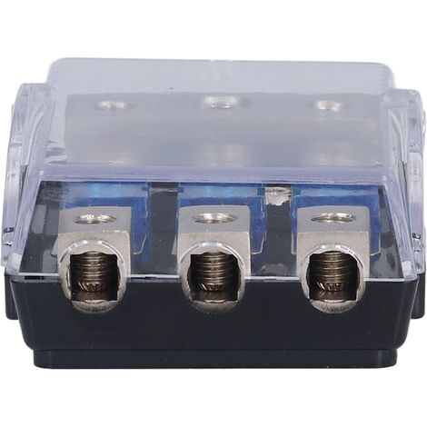 Porte-fusible ANL à 3 sorties, porte-fusible pour amplificateur audio, bloc de distribution de fusibles 60 A pour voiture (1/5)