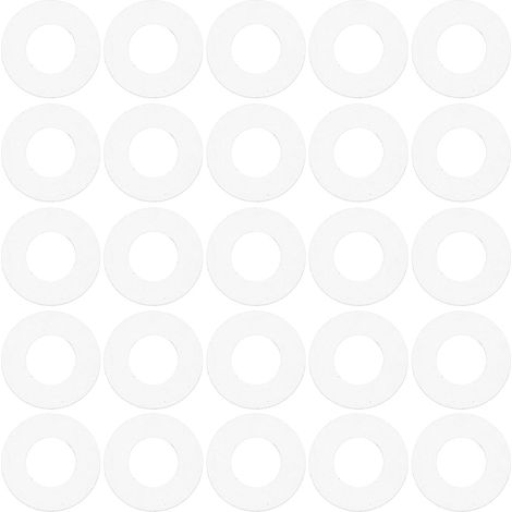 100 Rondelles plates transparentes en PVC résistantes aux (1/5)