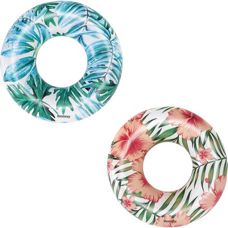 Bestway Schwimmring Tropical Palms Ø 119 cm 2-fach sortiert Schwimmring