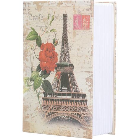 Coffre-Fort De Simulation De Dictionnaire, Mini Coffre-Fort en Acier Inoxydable, Rangement Secret Caché avec Serrure à Combinaison De Sécurité pour la Maison Et Le Bureau (1/5)