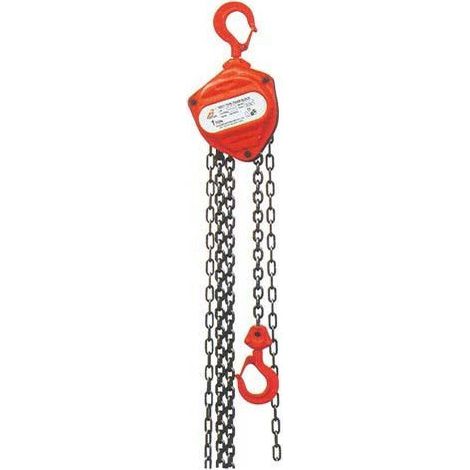 Polipasto manual de cadena HSJ0560 0,5 T - 6 m METALWORKS