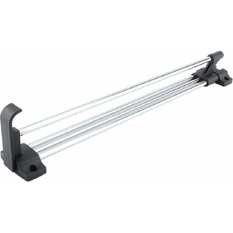 Adjustable Closet Rod, Pull Retractable Heavy Duty Closet Clothes Rod