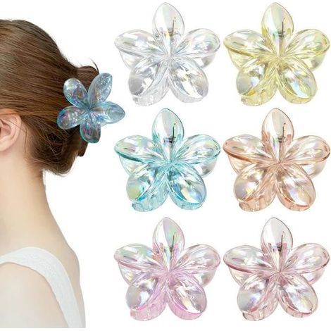 Hair Clips - Unspecified - Flower - 6 Colors - Non-Slip - Hair Accessories (1/4)