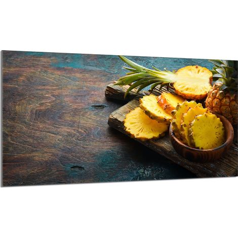 Protector de cristal para estufa 90x52 Piña (1/5)